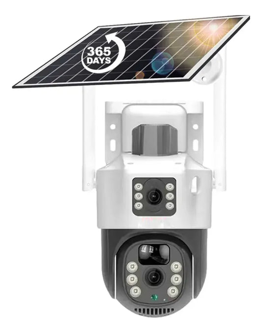 Cámara De Seguridad Ptz Solar Sim 4g Doble Lente 6mpx Tp15