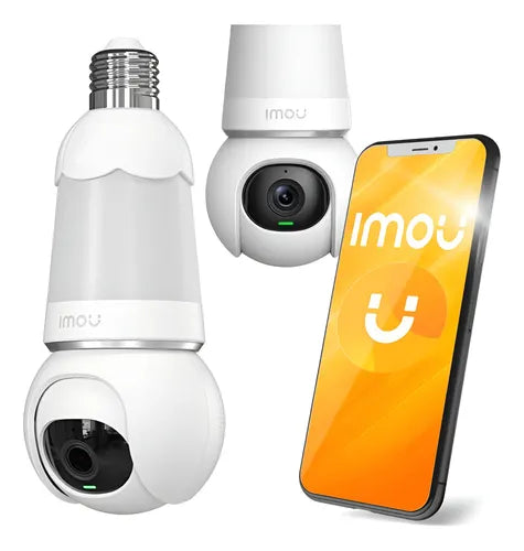 Camara Seguridad Imou Bulb Bombillo 3mp 2k E27 Color Night Color Blanco