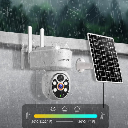 Cámara Solar Wifi Seguimiento Móvil Automático + Panel Solar