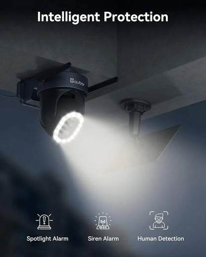 Cámara De Seguridad, Solar Inalámbrica, Visión Nocturna 360°