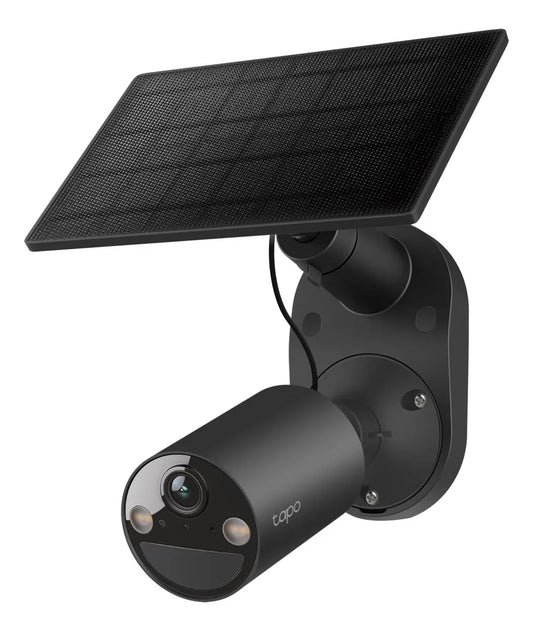 Kit Tapo Solarcam C403 Panel De Cámara Con Batería Para Ext Color Negro