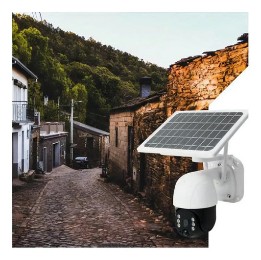 Cámara Wifi Ptz 1080p con energía solar para exteriores