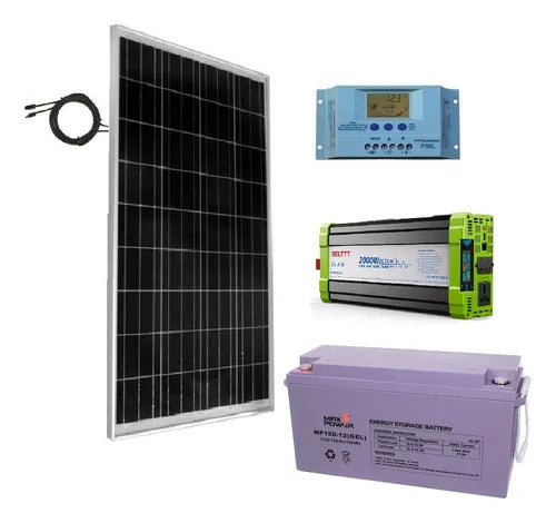 Sistema Energía Solar Max 150 Aires, Neveras, Herramientas