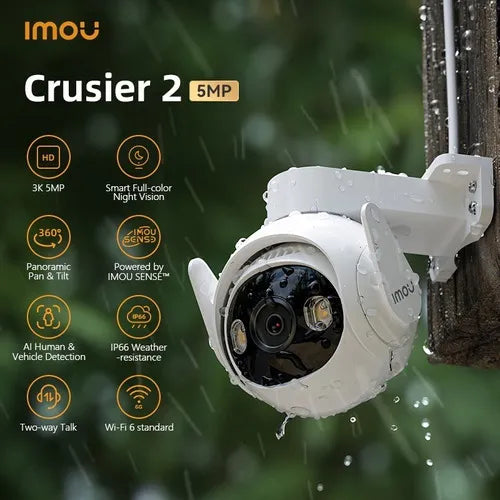 Cámara De Seguridad Wifi Ip 66 Cruiser 2 5mp 3k 360° Imou IPC-GS7EP-5M0WE