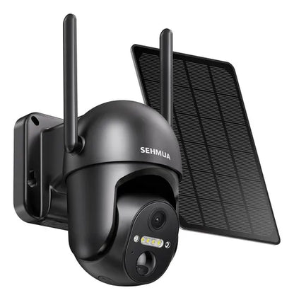 Cámaras De Seguridad Solares 2k 360 Visión Nocturna Color