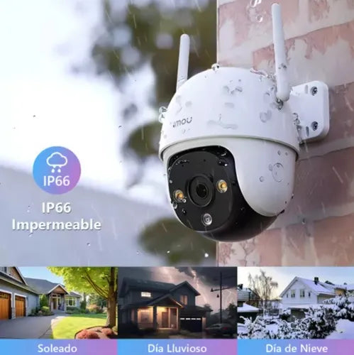 Imou Cámara Seguridad Exterior Wifi Dk7 3mp Audio Todo Color Color Blanco